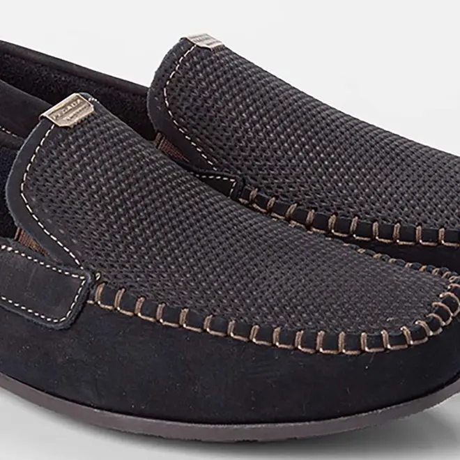 Mocassim Masculino Pegada Confort Original Couro Preto