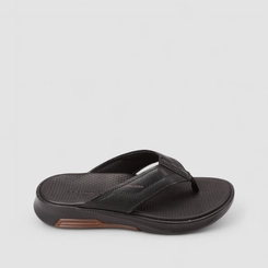 Chinelo Masculino Pegada Couro Preto
