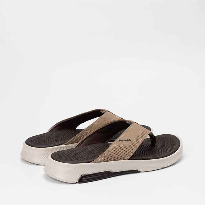 Chinelo Masculino Pegada Em Couro