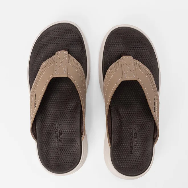 Chinelo Masculino Pegada Em Couro