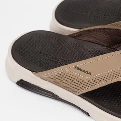 Chinelo Masculino Pegada Em Couro