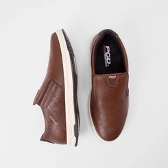 Slip On Masculino Pegada Original Marrom