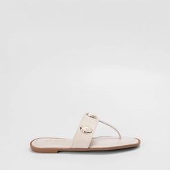 Rasteira Feminina Penélope Pedraria Off White
