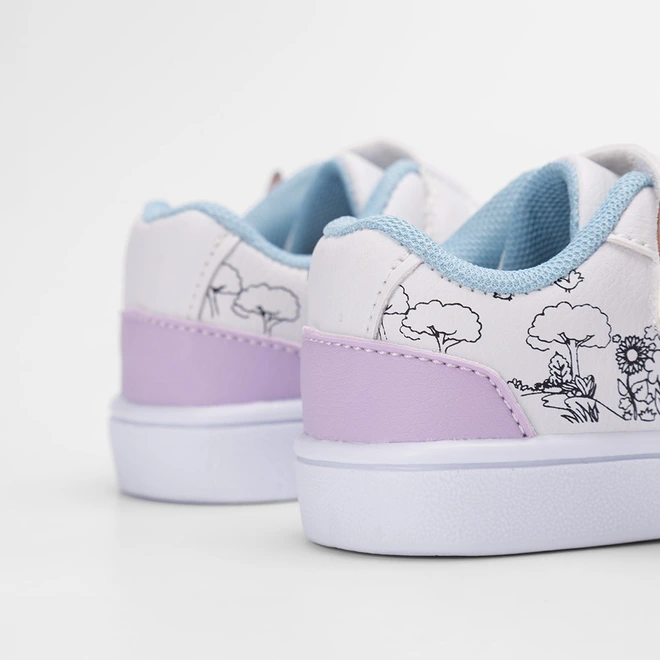 Tênis Casual Bebê Slink Goods Borboleta + Brinde 6 Canetinhas Branco & Vermelho