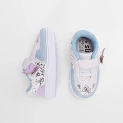 Tênis Casual Bebê Slink Goods Borboleta + Brinde 6 Canetinhas Branco & Vermelho