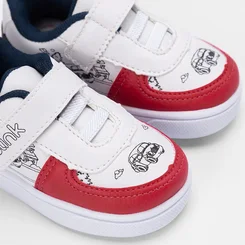 Tênis Casual Bebê Slink Goods + Brinde 6 Canetinhas Branco & Vermelho