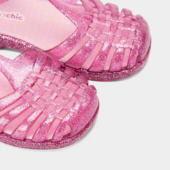 Sandália Aranha Infantil Charmosinha Chic Glitter Rosa