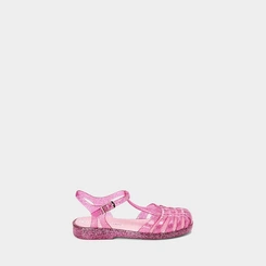 Sandália Aranha Infantil Charmosinha Chic Glitter Rosa