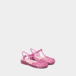 Sandália Aranha Infantil Charmosinha Chic Glitter Rosa
