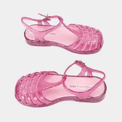 Sandália Aranha Infantil Charmosinha Chic Glitter Rosa