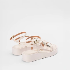 Sandália Feminina Vizzano Detalhe Estrela Off-White