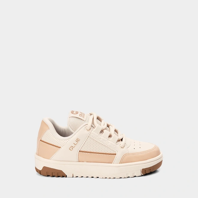 Tênis Casual Feminino Ollie Originals Street Bege