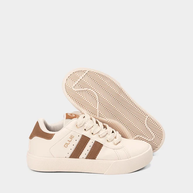 Tênis Casual Feminino Ollie Originals Nobuck Bege