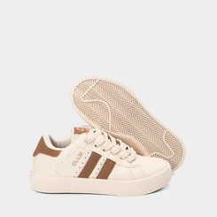 Tênis Casual Feminino Ollie Originals Nobuck Bege