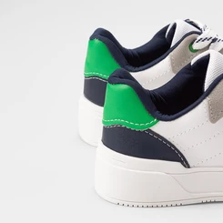Tênis Casual Infantil Vertus Recortes Branco