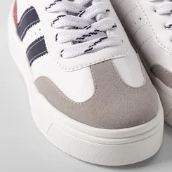 Tênis Casual Infantil Vertus Detalhe Recorte Branco