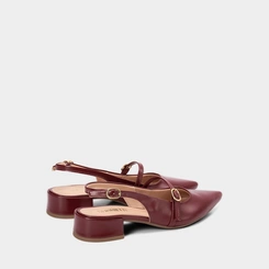 Scarpin Slingback Boneca Feminino Gabriela Vinho