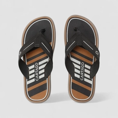 Chinelo Masculino Cartago Preto & Marrom