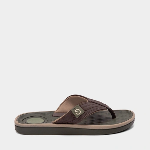 Chinelo Masculino Cartago Alabama Texturizado Marrom & Verde