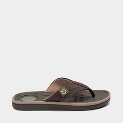 Chinelo Masculino Cartago Alabama Texturizado Marrom & Verde