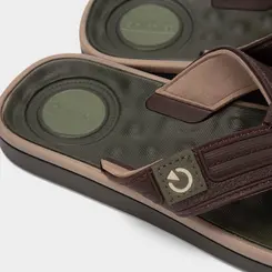 Chinelo Masculino Cartago Alabama Texturizado Marrom & Verde