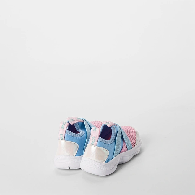 Slip On Bebê Gabrielinha Calce Fácil Glitter & Holográfico Azul