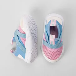 Slip On Bebê Gabrielinha Calce Fácil Glitter & Holográfico Azul