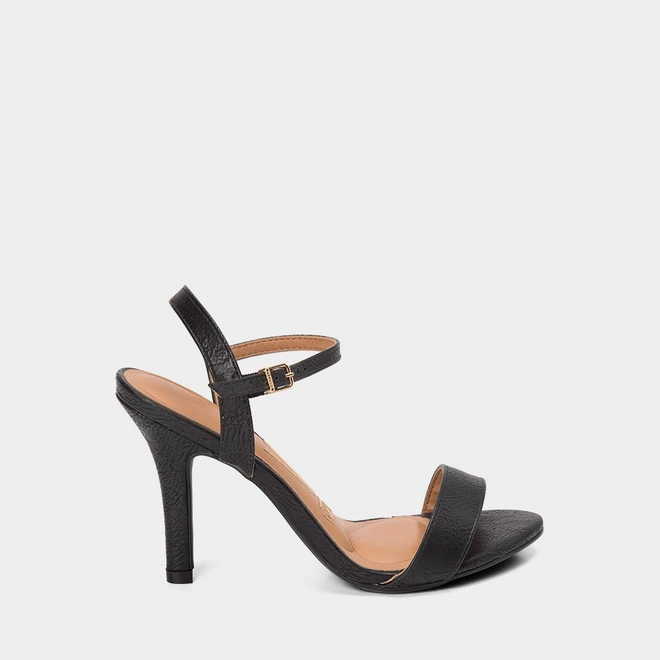 Sandália Feminina Vizzano Salto Fino Alto Preto