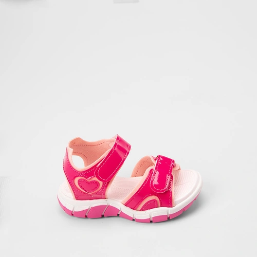 Sandália Bebê Gabrielinha Tiras Contato Verniz Rosa