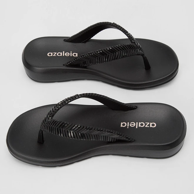 Tamanco Feminino Azaleia Lizi Anabela Preto