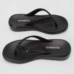 Tamanco Feminino Azaleia Lizi Anabela Preto