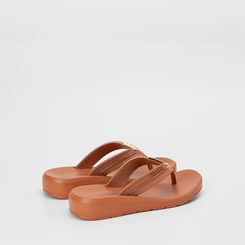 Tamanco Feminino Azaleia Cloe Detalhe Metalizado Em V Caramelo