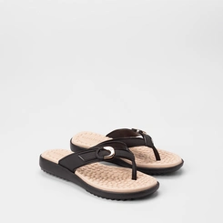 Tamanco Feminino Azaleia Anabela Enfeite Fivela Preto
