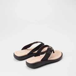 Tamanco Feminino Azaleia Anabela Enfeite Fivela Preto