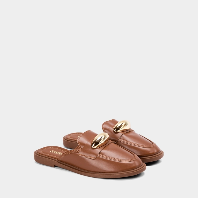 Mule Feminino Gabriela Detalhe Bold Marrom