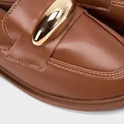 Mule Feminino Gabriela Detalhe Bold Marrom