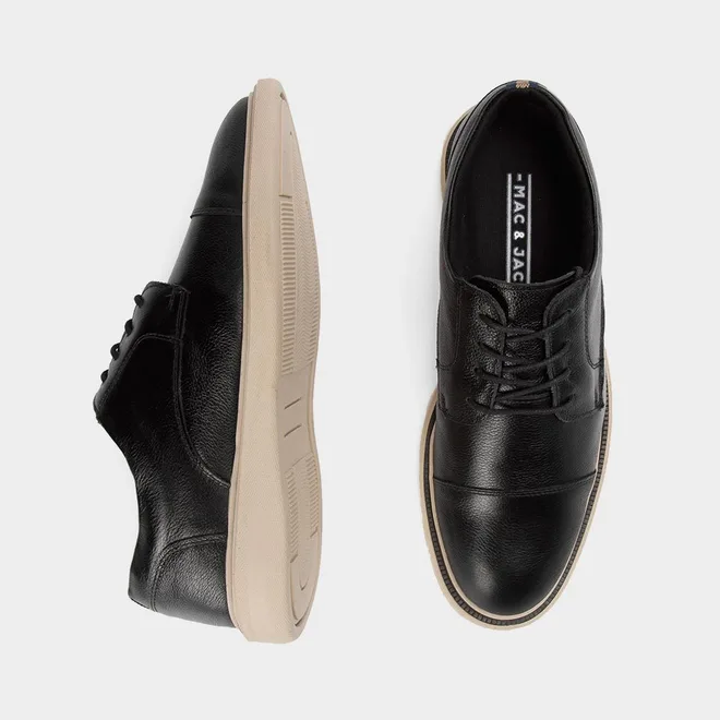 Sapato Social Masculino Mac & Jac Couro Preto