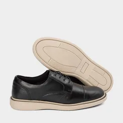 Sapato Social Masculino Mac & Jac Couro Preto