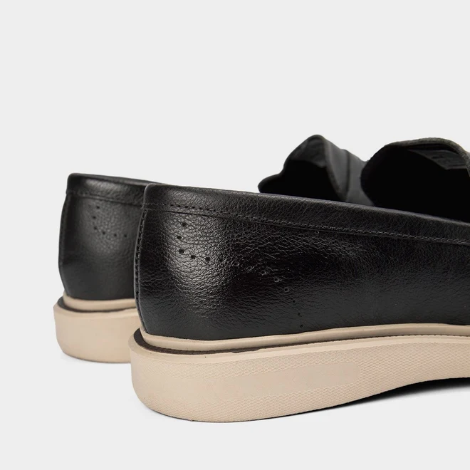 Sapato Social Slipper Masculino Mac & Jac Couro Preto