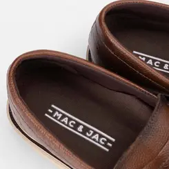 Sapato Social Slipper Masculino Mac & Jac Couro Caramelo