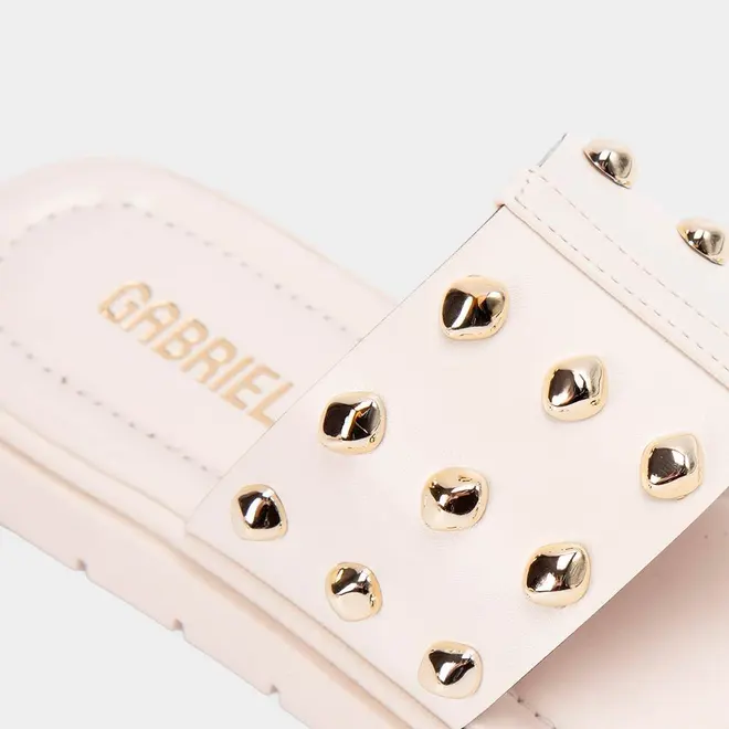 Tamanco Feminina Gabriela Detalhe Bold Off-White