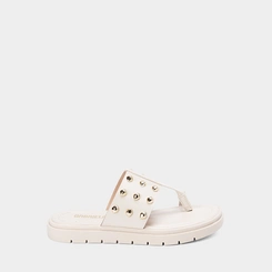 Tamanco Feminina Gabriela Detalhe Bold Off-White