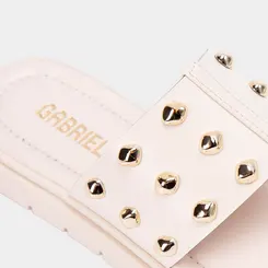 Tamanco Feminina Gabriela Detalhe Bold Off-White