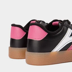 Tênis Casual Infantil Molekinha Detalhe Recortes Rosa Preto