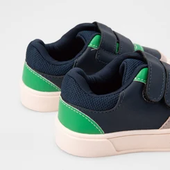 Tênis Casual Bebê Vertus Tiras Contato Recortes Multicolor