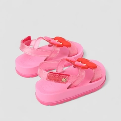 Sandália Infantil Zaxy Cereja Glitter Rosa