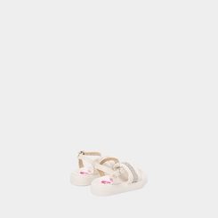 Sandália Bebê Molekinha Strass Off White