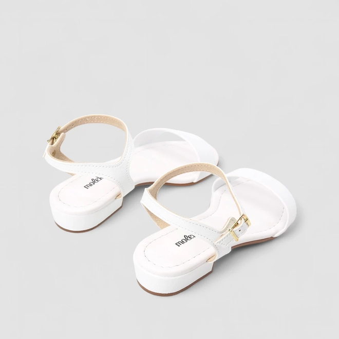 Sandália Infantil Molekinha Flat Branco