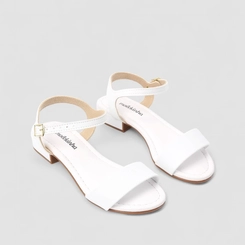 Sandália Infantil Molekinha Flat Branco
