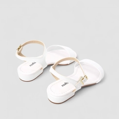 Sandália Infantil Molekinha Flat Branco